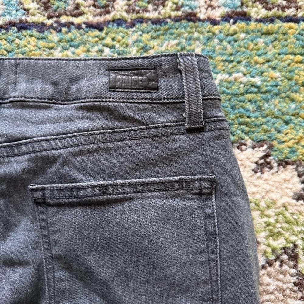 Black Paige skinny jeans with Aztec pocket detailing - Picture 8 of 8